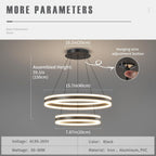 Round Pendant Light Dimmable Breakfast Island Lighting