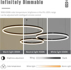 Round Pendant Light Dimmable Breakfast Island Lighting