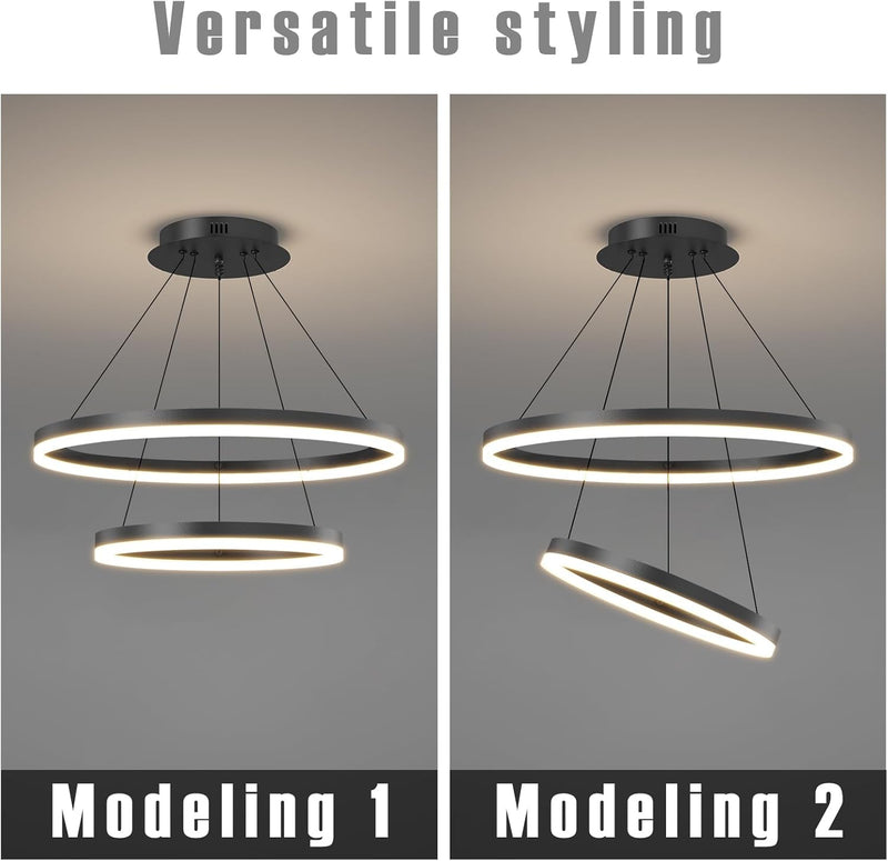 Round Pendant Light Dimmable Breakfast Island Lighting