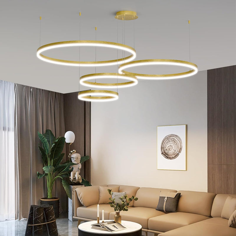 Round Pendant Light Dimmable Breakfast Island Lighting