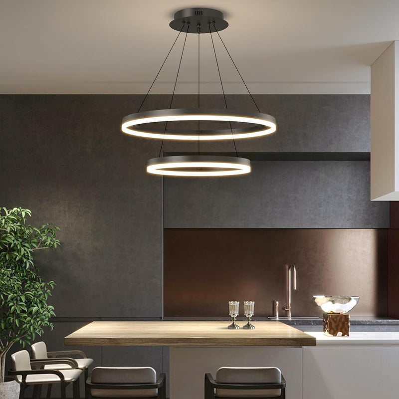 Round Pendant Light Dimmable Breakfast Island Lighting