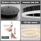Round Pendant Light Dimmable Breakfast Island Lighting