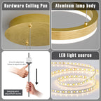 Round Pendant Light Dimmable Breakfast Island Lighting