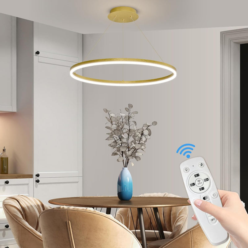 Round Pendant Light Dimmable Breakfast Island Lighting