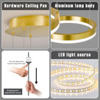 Round Pendant Light Dimmable Breakfast Island Lighting