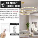 Round Pendant Light Dimmable Breakfast Island Lighting