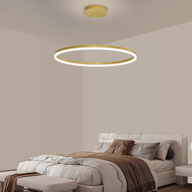 Round Pendant Light Dimmable Breakfast Island Lighting
