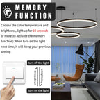 Round Pendant Light Dimmable Breakfast Island Lighting