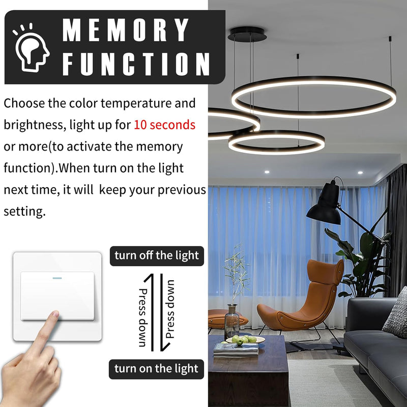 Round Pendant Light Dimmable Breakfast Island Lighting