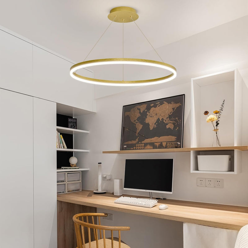 Round Pendant Light Dimmable Breakfast Island Lighting