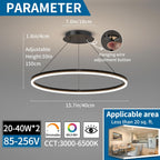 Round Pendant Light Dimmable Breakfast Island Lighting