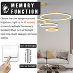 Round Pendant Light Dimmable Breakfast Island Lighting