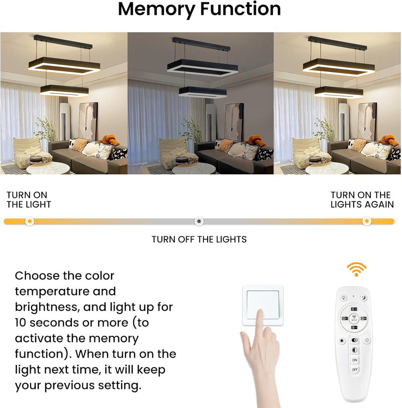Round Pendant Light Dimmable Breakfast Island Lighting