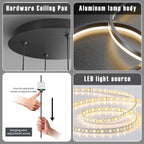 Round Pendant Light Dimmable Breakfast Island Lighting