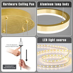 Round Pendant Light Dimmable Breakfast Island Lighting
