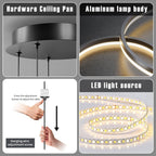 Round Pendant Light Dimmable Breakfast Island Lighting