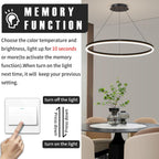 Round Pendant Light Dimmable Breakfast Island Lighting