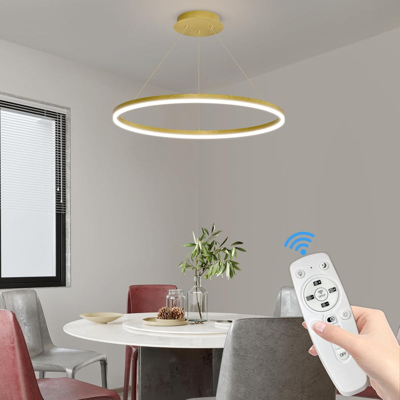 Round Pendant Light Dimmable Breakfast Island Lighting