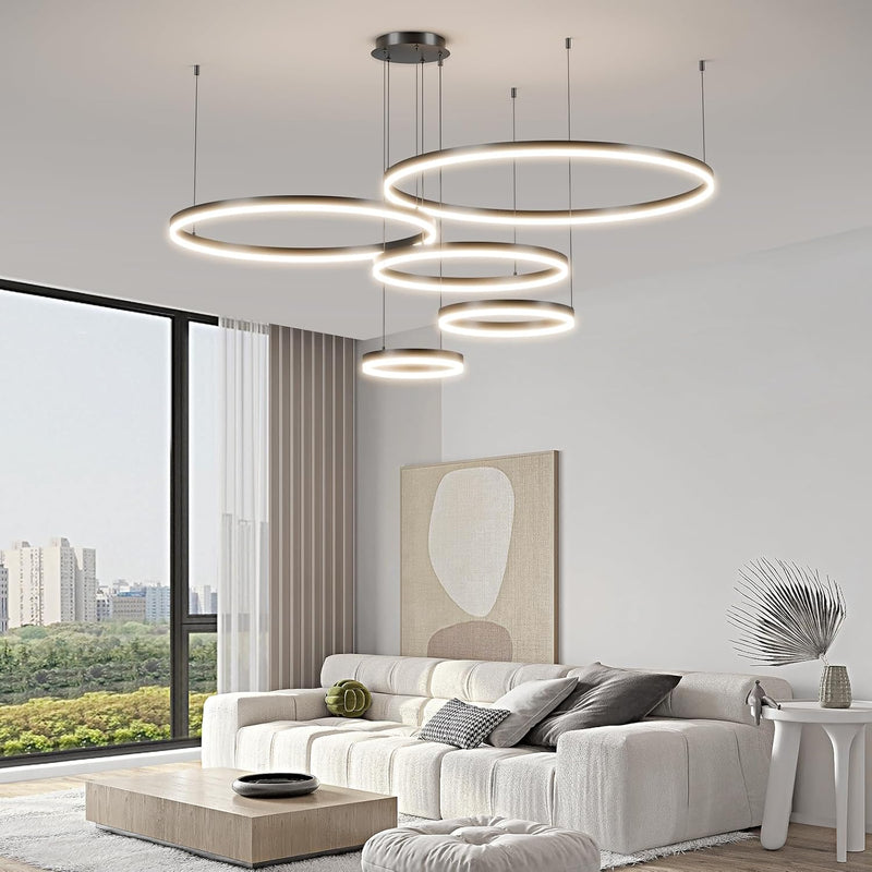 Round Pendant Light Dimmable Breakfast Island Lighting