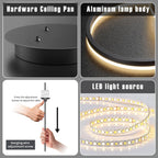 Round Pendant Light Dimmable Breakfast Island Lighting