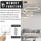Round Pendant Light Dimmable Breakfast Island Lighting