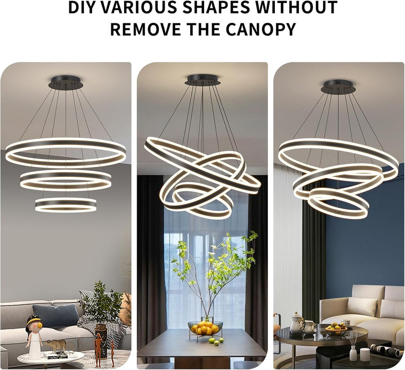 Round Pendant Light Dimmable Breakfast Island Lighting