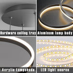 Round Pendant Light Dimmable Breakfast Island Lighting