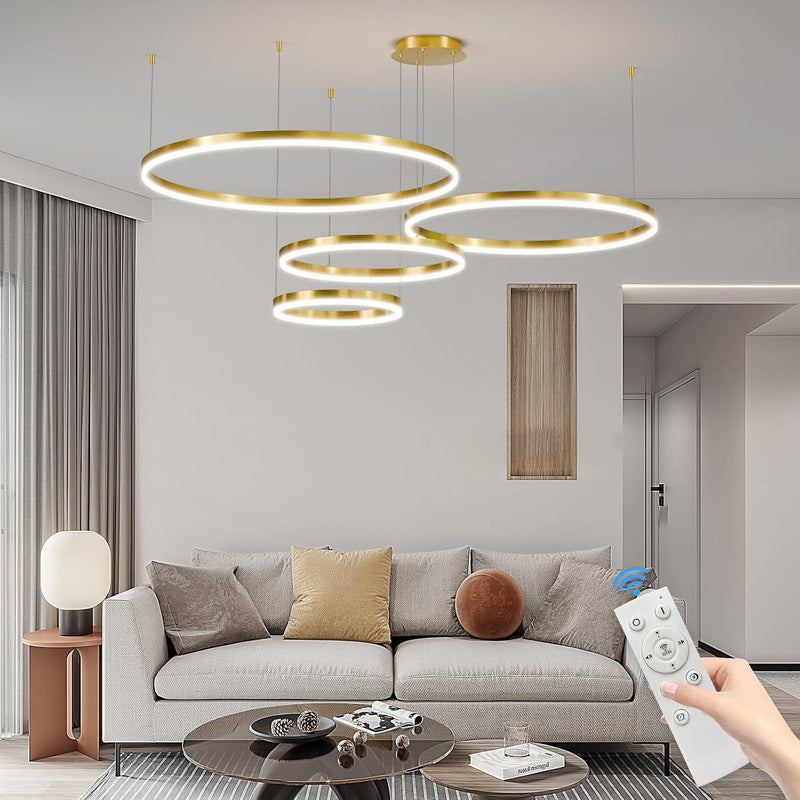 Round Pendant Light Dimmable Breakfast Island Lighting