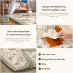 Vintage Rugs for Living Room Machine Washable Non Slip