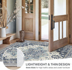 Round Rug Washable Non-Slip Vintage Boho Carpet