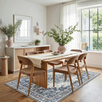 Round Rug Washable Non-Slip Vintage Boho Carpet