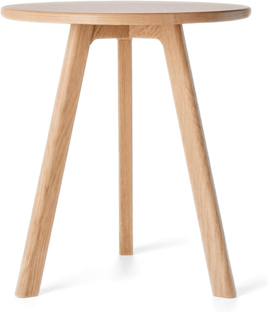 Round Side Table 100% Solid Oak Wood Occasional