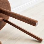 Round Side Table 100% Solid Oak Wood Occasional