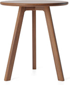 Round Side Table 100% Solid Oak Wood Occasional