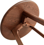 Round Side Table 100% Solid Oak Wood Occasional