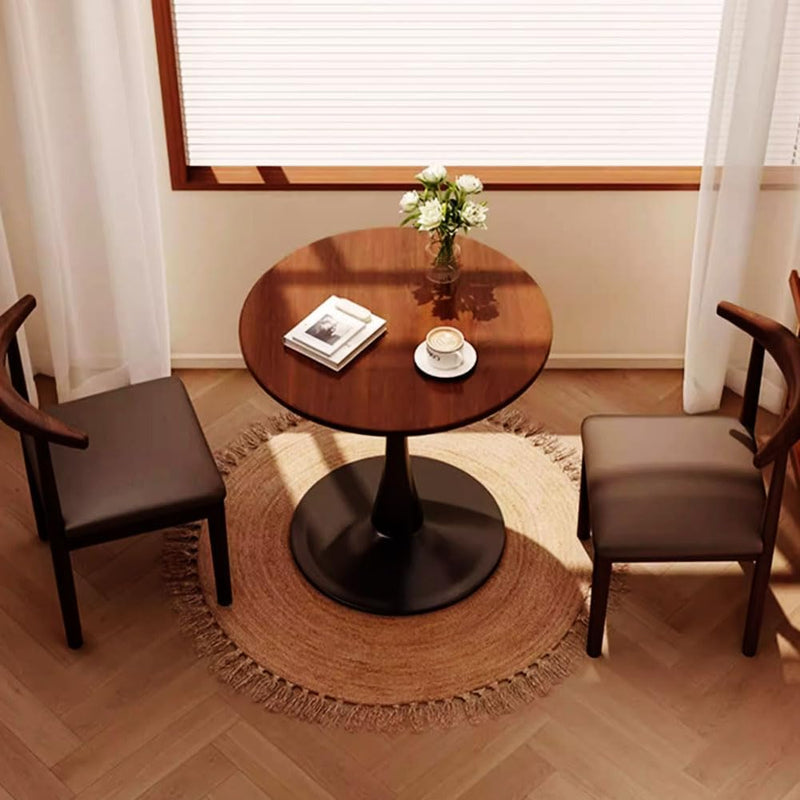 Round Wooden Dining Table Small Tulip for 2-4 Person