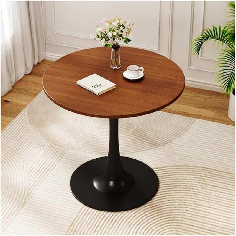 Round Wooden Dining Table Small Tulip for 2-4 Person
