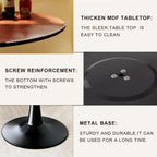 Round Wooden Dining Table Small Tulip for 2-4 Person