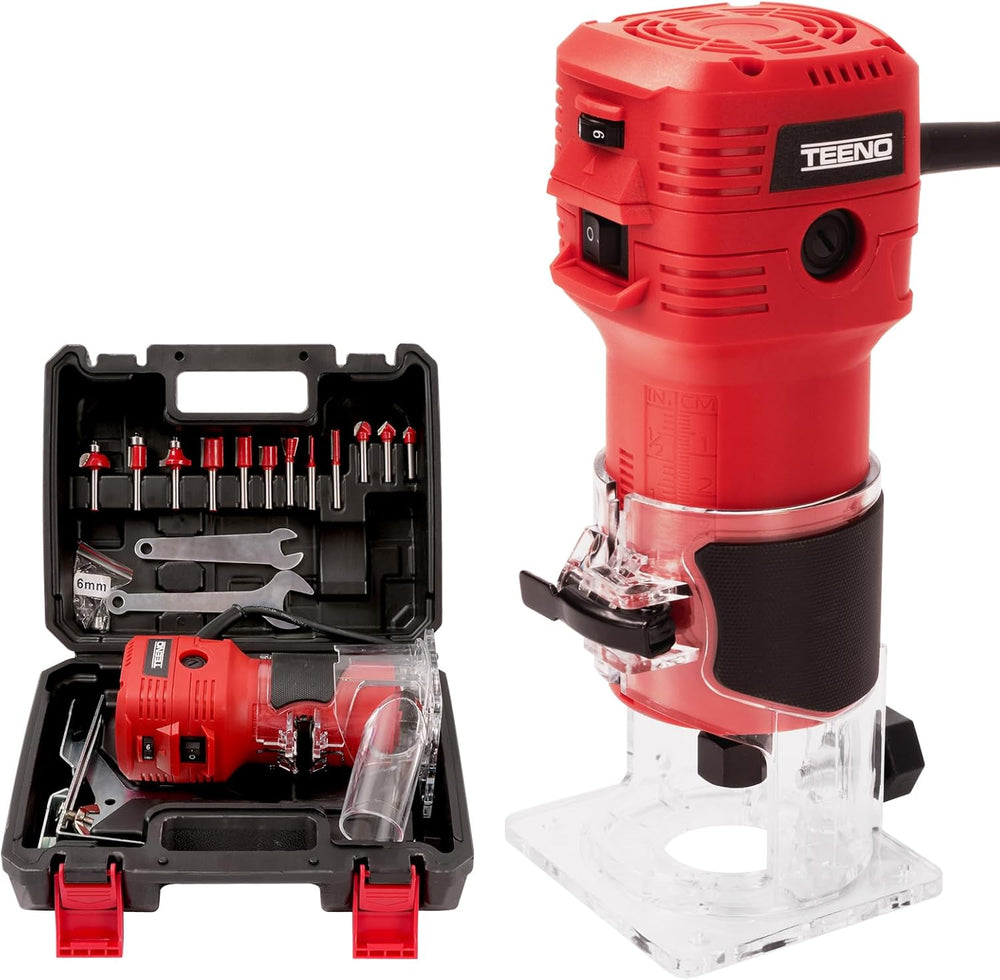 Router Trimmer 800W with Dust Extraction Connection Electric