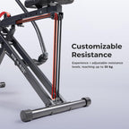 Row-N-Ride Trainer for Full-Body Home Exercise