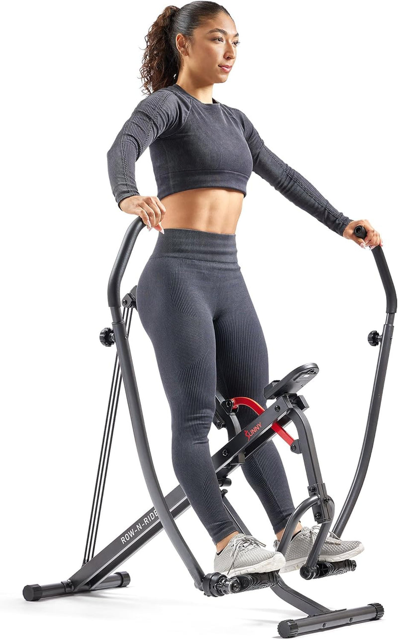 Row-N-Ride Trainer for Full-Body Home Exercise