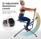 Row-N-Ride Trainer for Full-Body Home Exercise