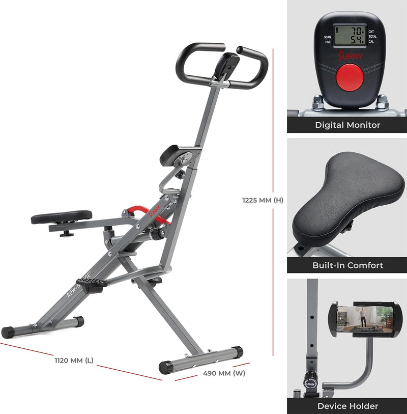 Row-N-Ride Trainer for Full-Body Home Exercise