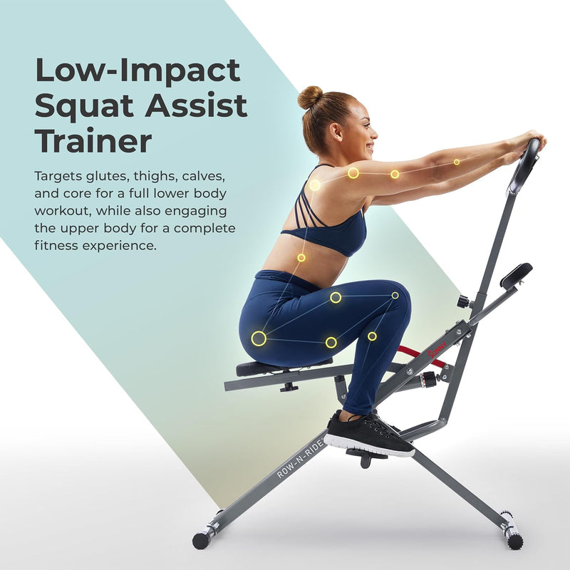 Row-N-Ride Trainer for Full-Body Home Exercise
