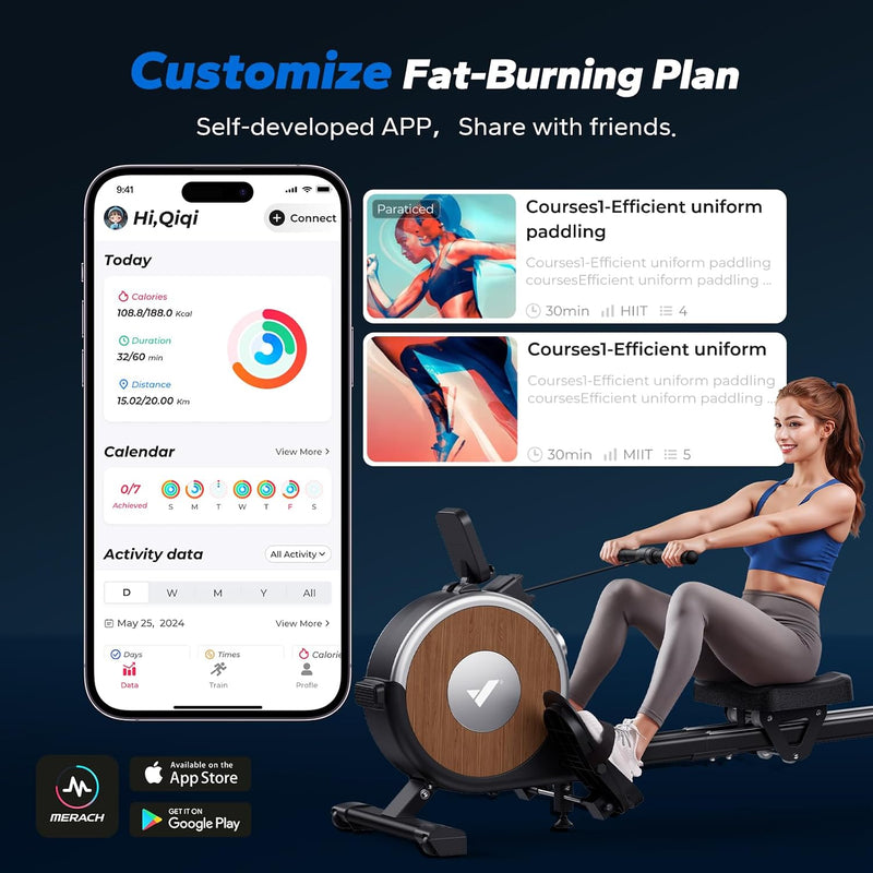 Rowing Machine for Home Gym 16 Resistance Levels