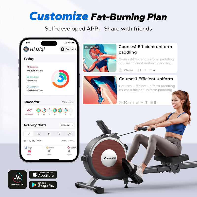 Rowing Machine for Home Gym 16 Resistance Levels