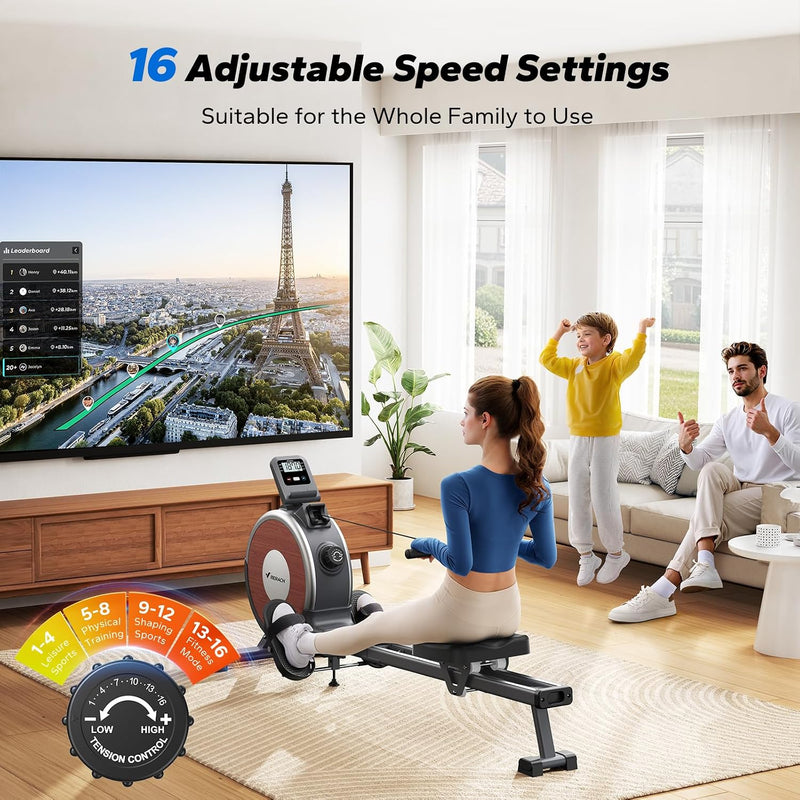 Rowing Machine for Home Gym 16 Resistance Levels