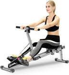 Rowing Machine Steel Folding Fitness with 12 Gears