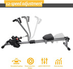 Rowing Machine Steel Folding Fitness with 12 Gears