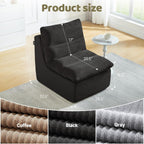 Roxgox Boneless Chair Small Lounge Chairs for Adults